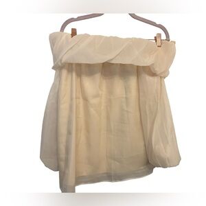 Elegant Cream Off-Shoulder Women's Top